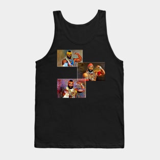 Mr. T Flexing Oilpaint designs Tank Top